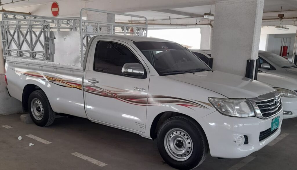 1 ton pickup for rent in sharjah